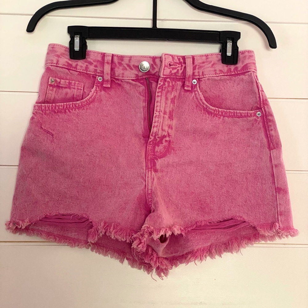 Denim Co pink jean shorts